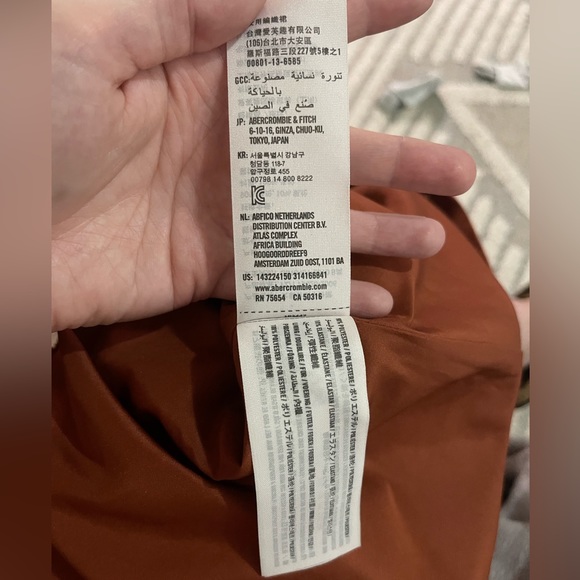 Abercrombie & Fitch Brown/Burnt Orange Suede Skirt - Picture 5 of 5